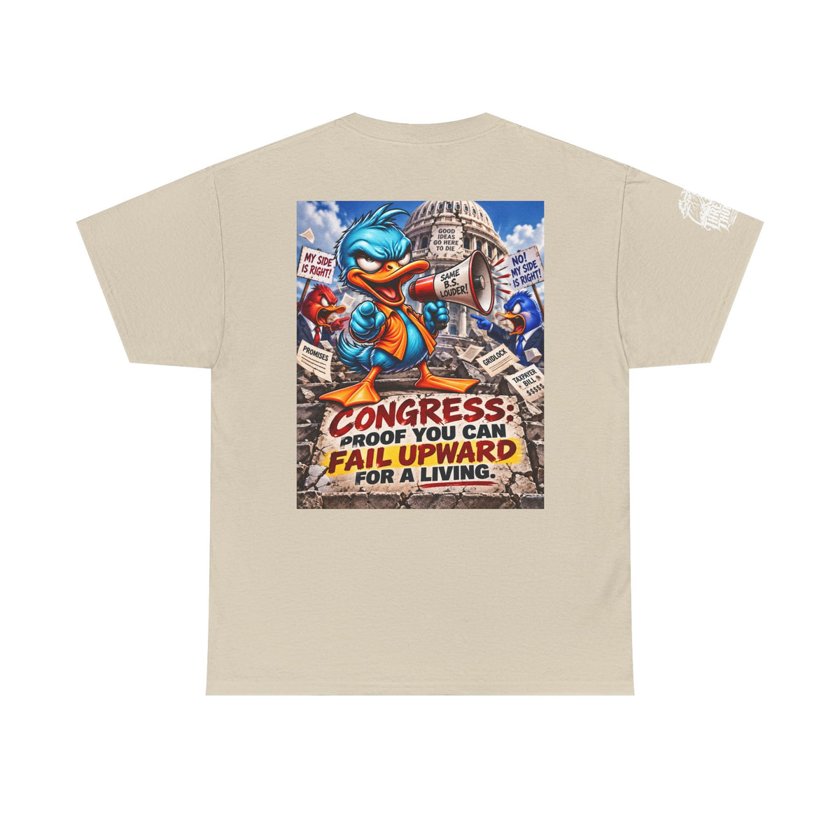 Congress — Proof You Can Fail Upward for a Living Back Graphic Tee