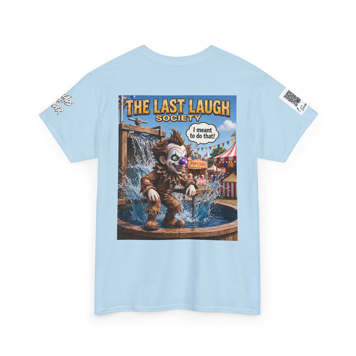 The Last Laugh Society Tee #113 — Carnival Clown Horror Graphic T-Shirt