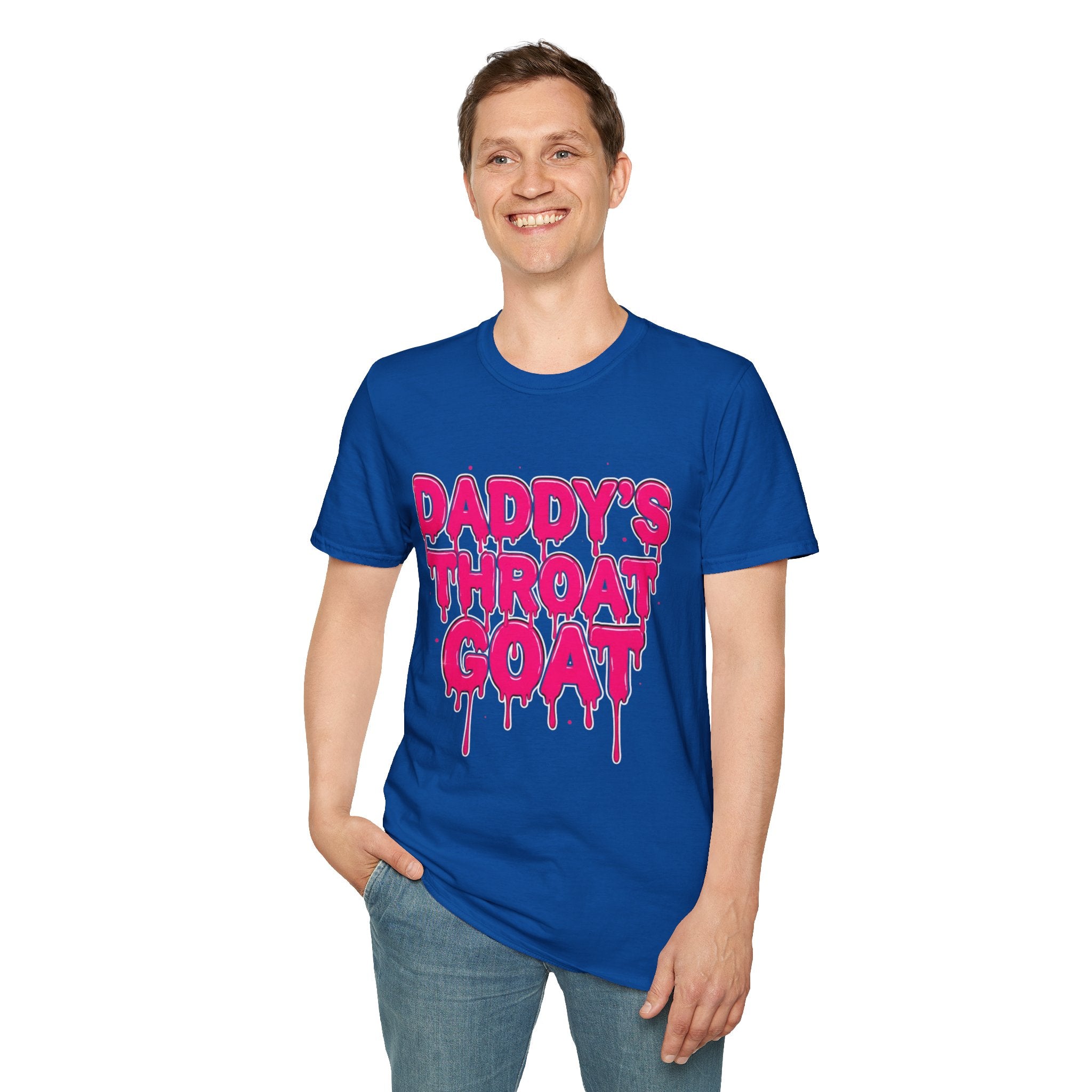 Graphic Tee — "Daddy's Throat" Drip Lettering Shirt