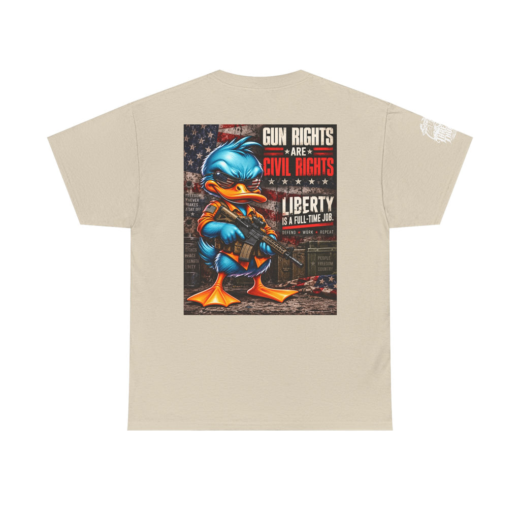 Gun Rights Are Civil Rights — Liberty Is a Full-Time Job Back Graphic Tee