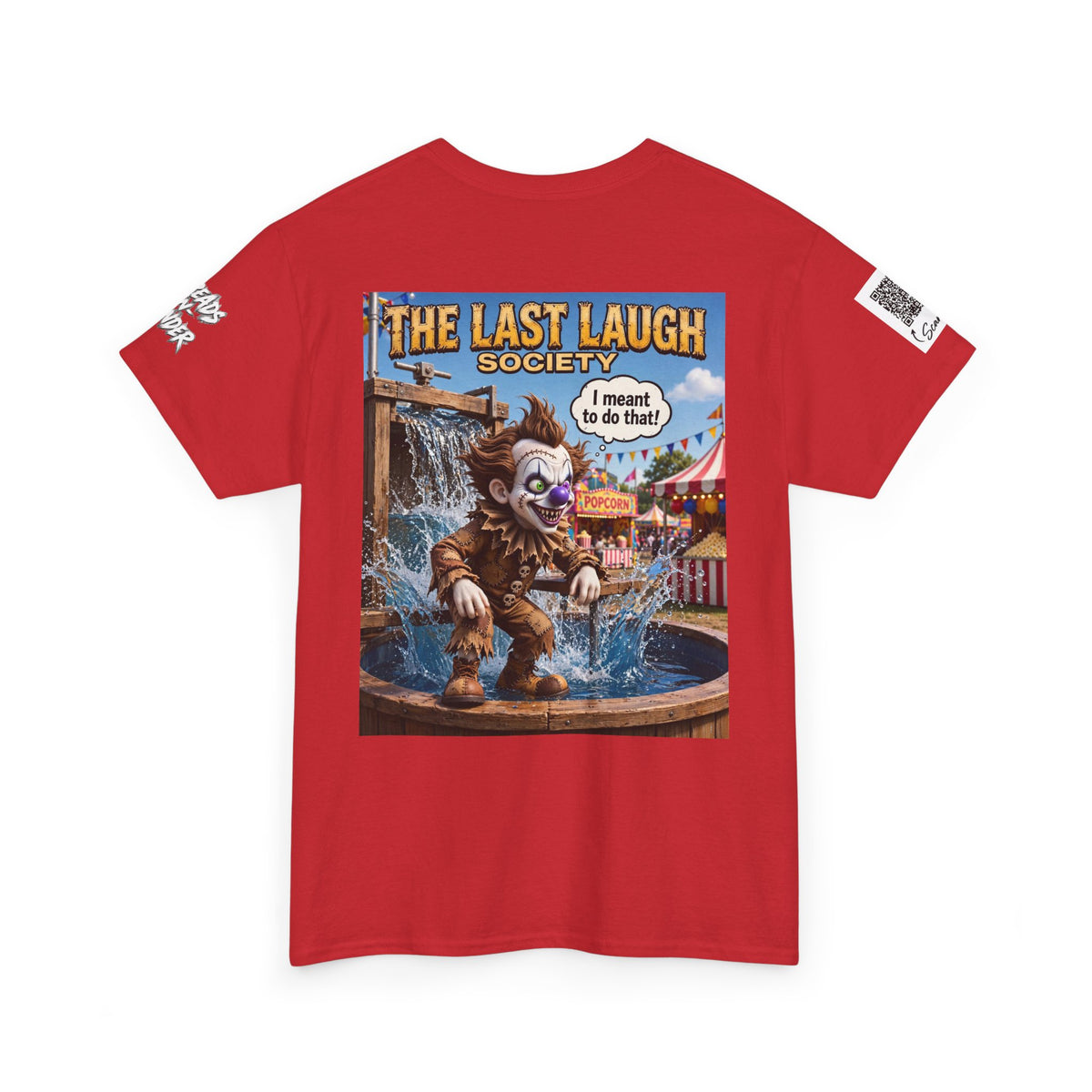 The Last Laugh Society Tee #113 — Carnival Clown Horror Graphic T-Shirt