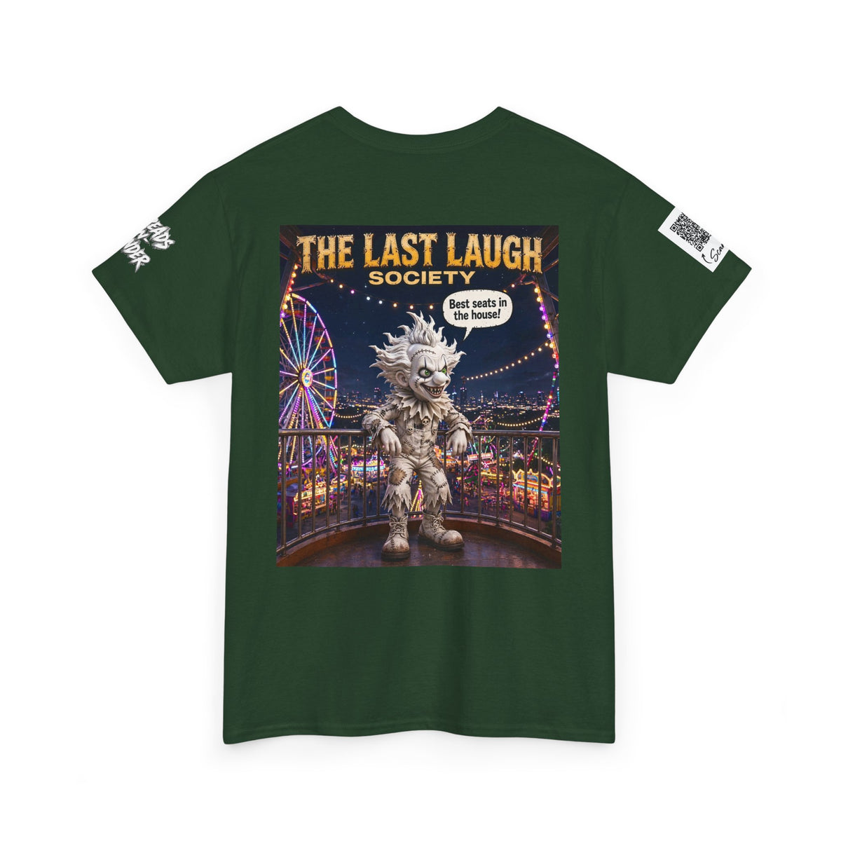 The Last Laugh Society Tee #109 — Carnival Clown Horror Graphic T-Shirt