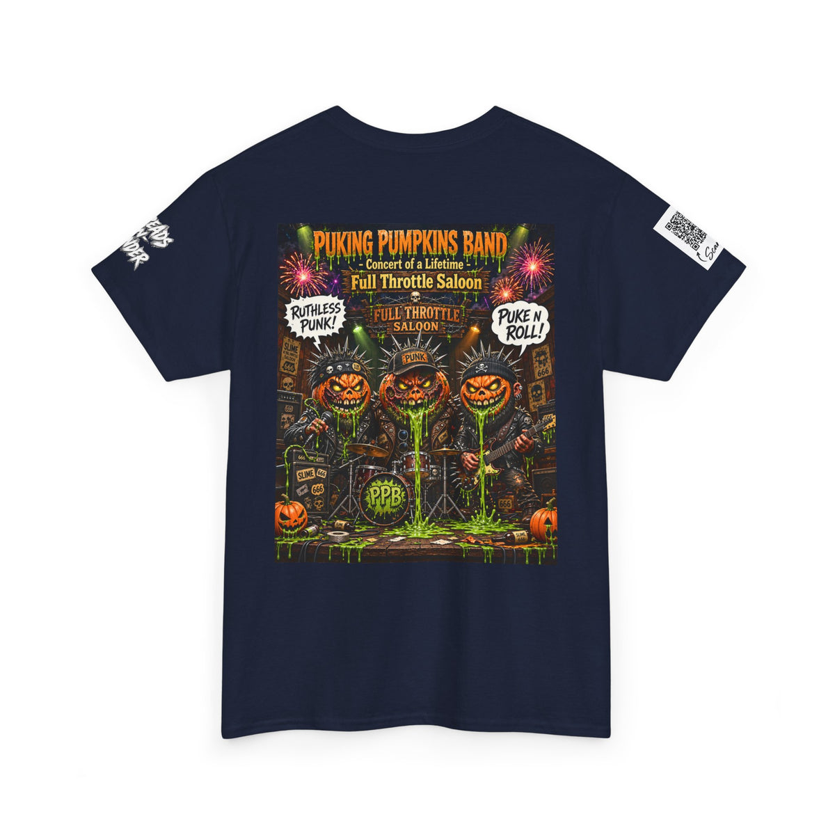 The Puking Pumpkins Punks #8 — Concert of Life - Horror Graphic T-Shirt
