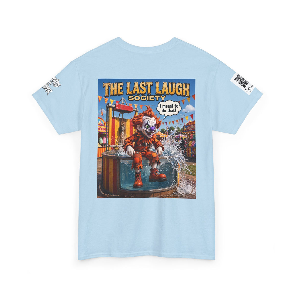 The Last Laugh Society Tee #166 — Carnival Clown Horror Graphic T-Shirt