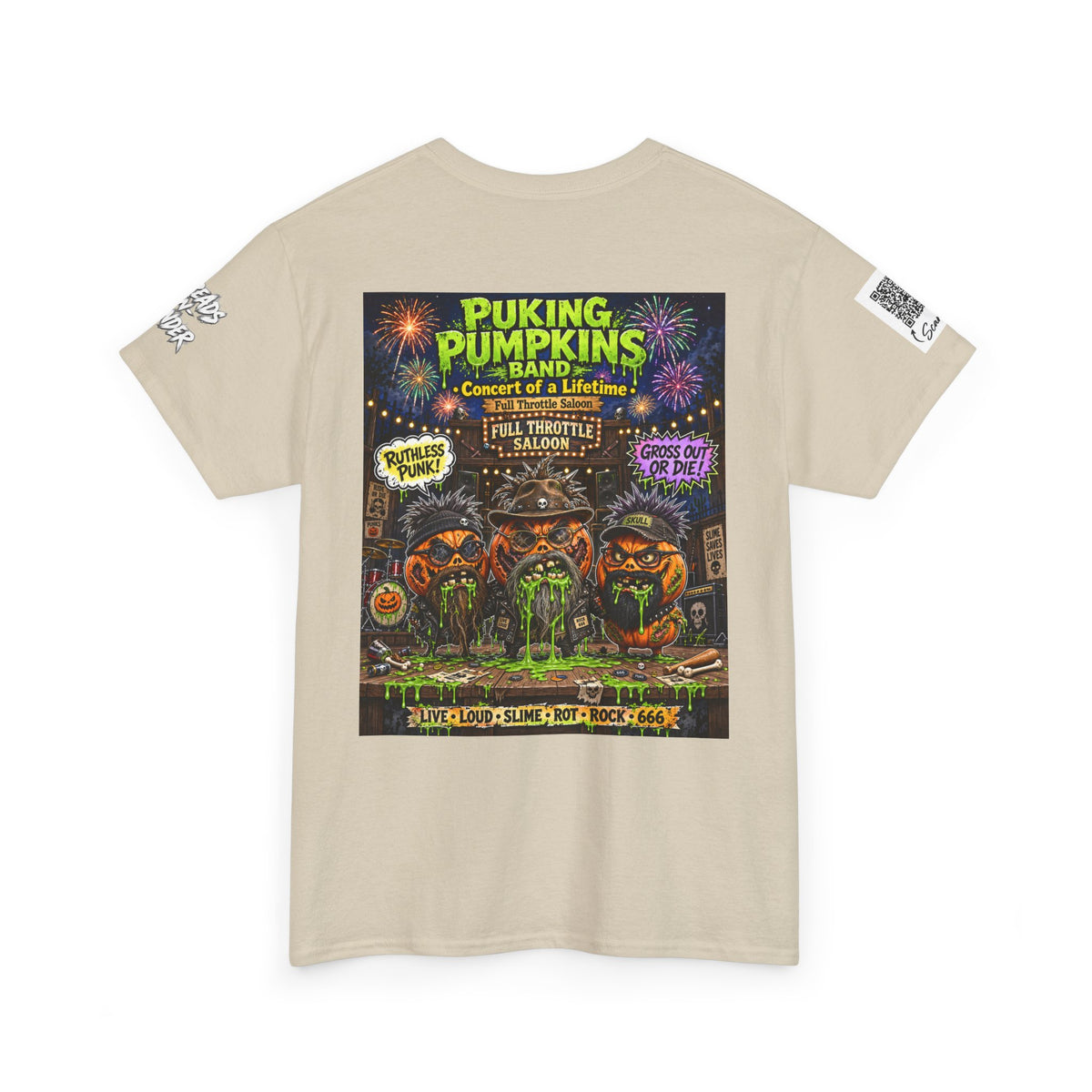 The puking Pumpkins Band #00— Concert of Life - Horror Graphic T-Shirt