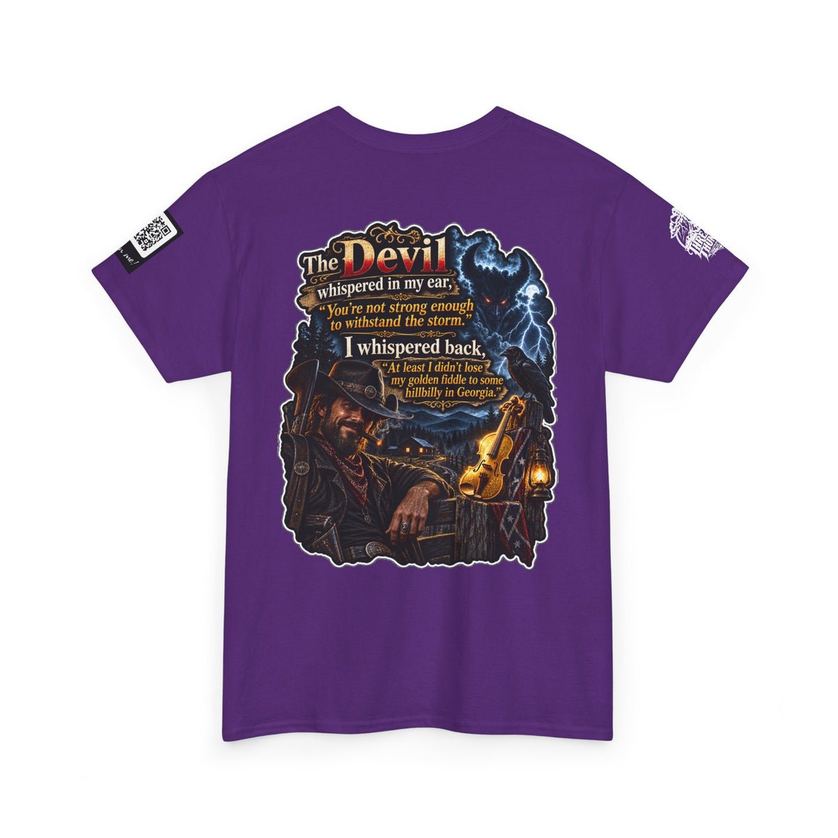 The Devil Whispered About the Storm — Georgia Hillbilly Back Graphic Tee