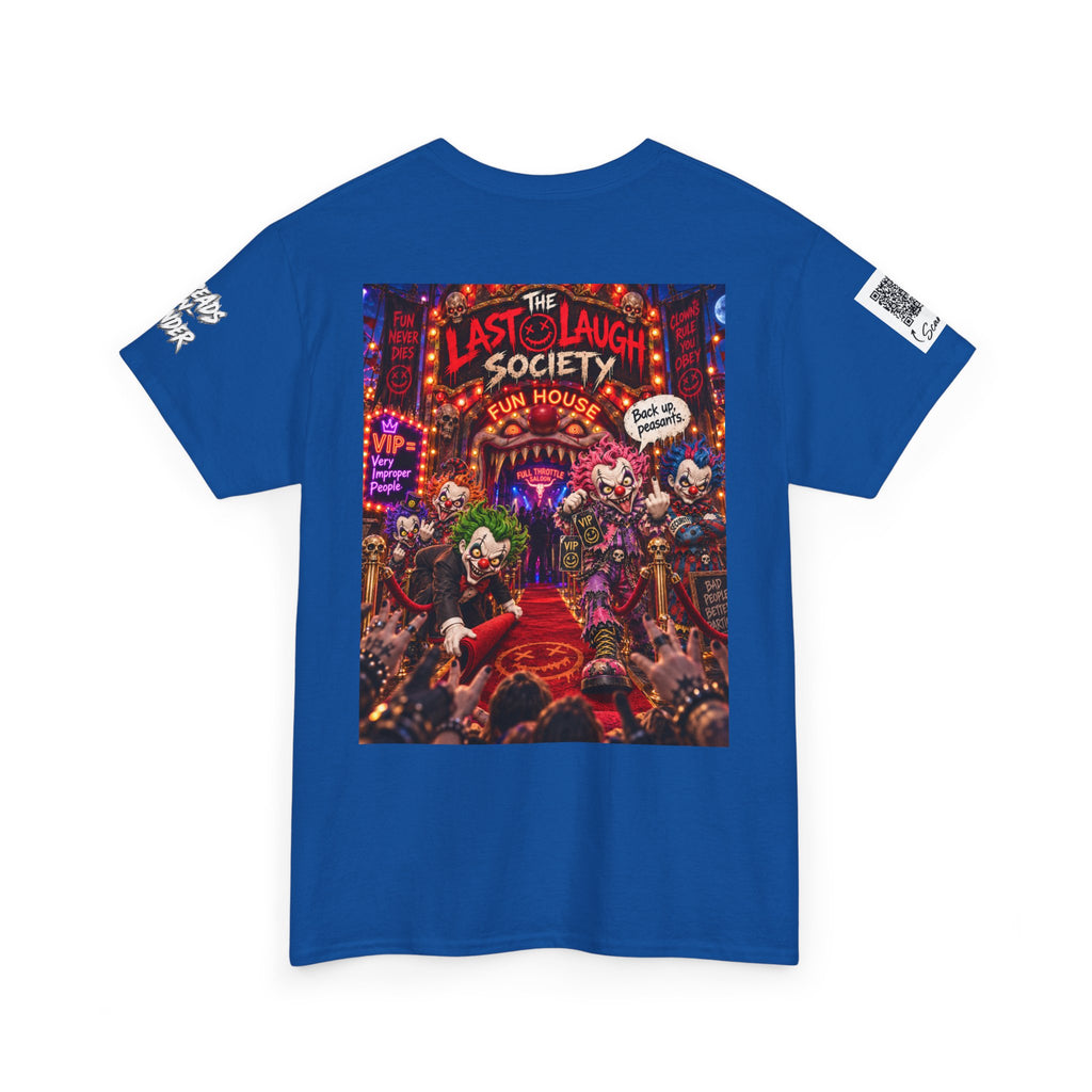 The Last Laugh Society Tee #148 — Carnival Clown Horror Graphic T-Shirt
