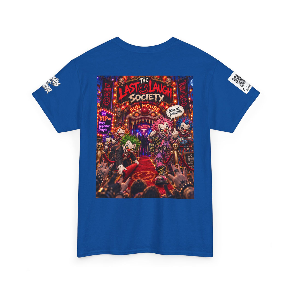 The Last Laugh Society Tee #148 — Carnival Clown Horror Graphic T-Shirt