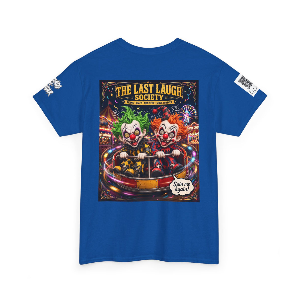 The Last Laugh Society Tee #139 — Carnival Clown Horror Graphic T-Shirt