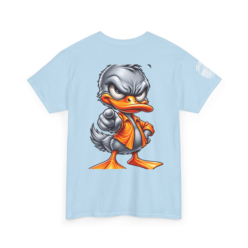 Silver Rebel Duck Character Back Graphic Tee