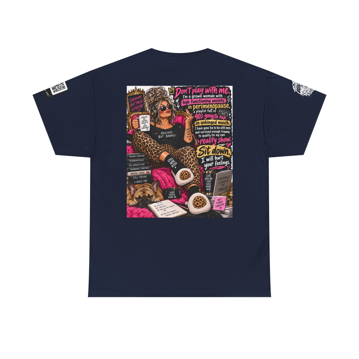 Grown Woman in Premenopause — 90s Gangsta Rap Back Graphic Tee
