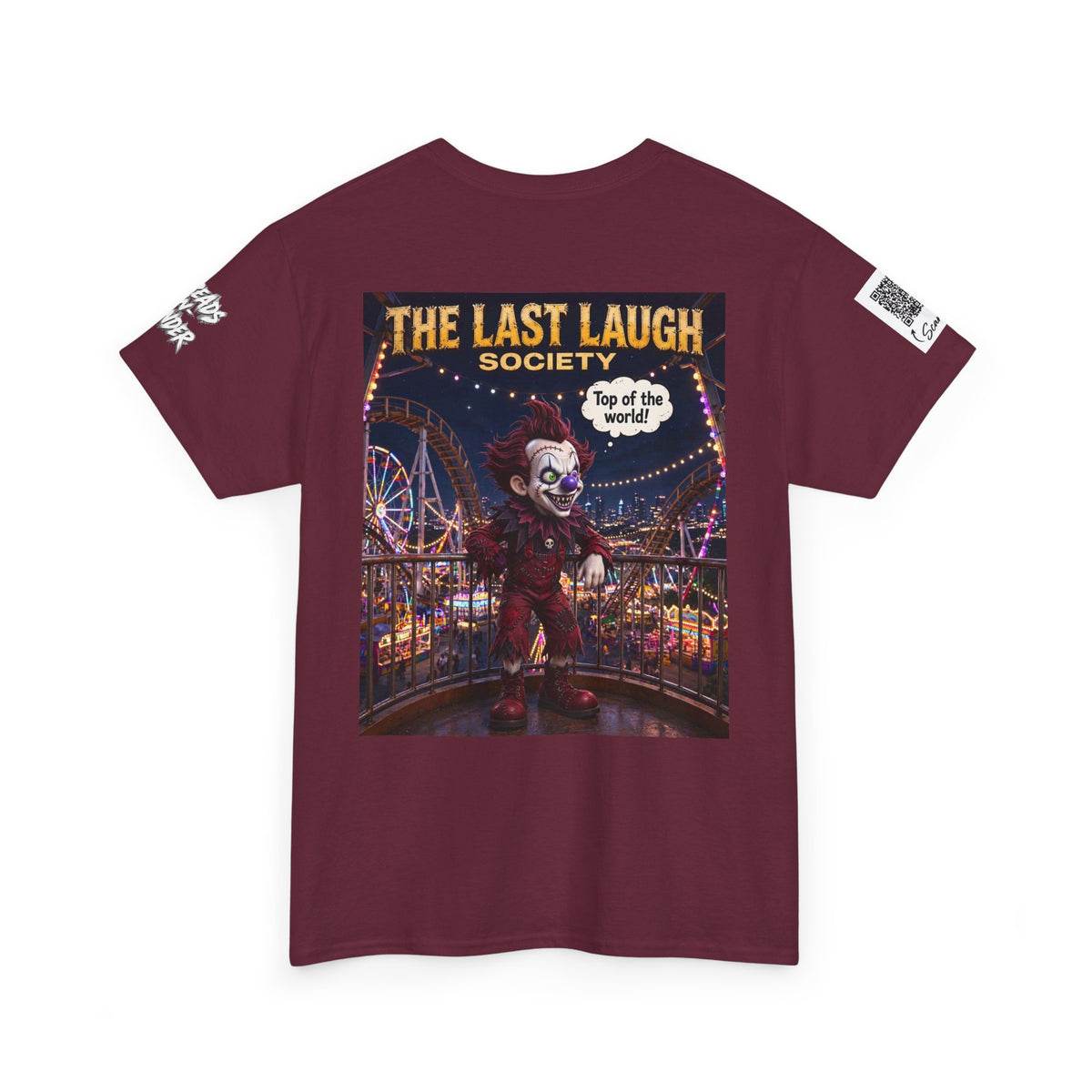 The Last Laugh Society Tee #111 — Carnival Clown Horror Graphic T-Shirt