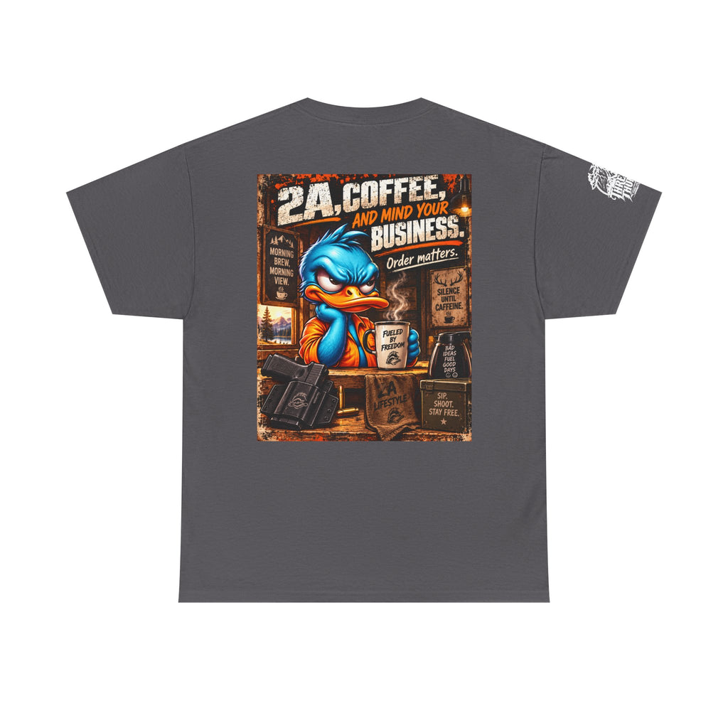 2A, Coffee, and Mind Your Business Back Graphic Tee