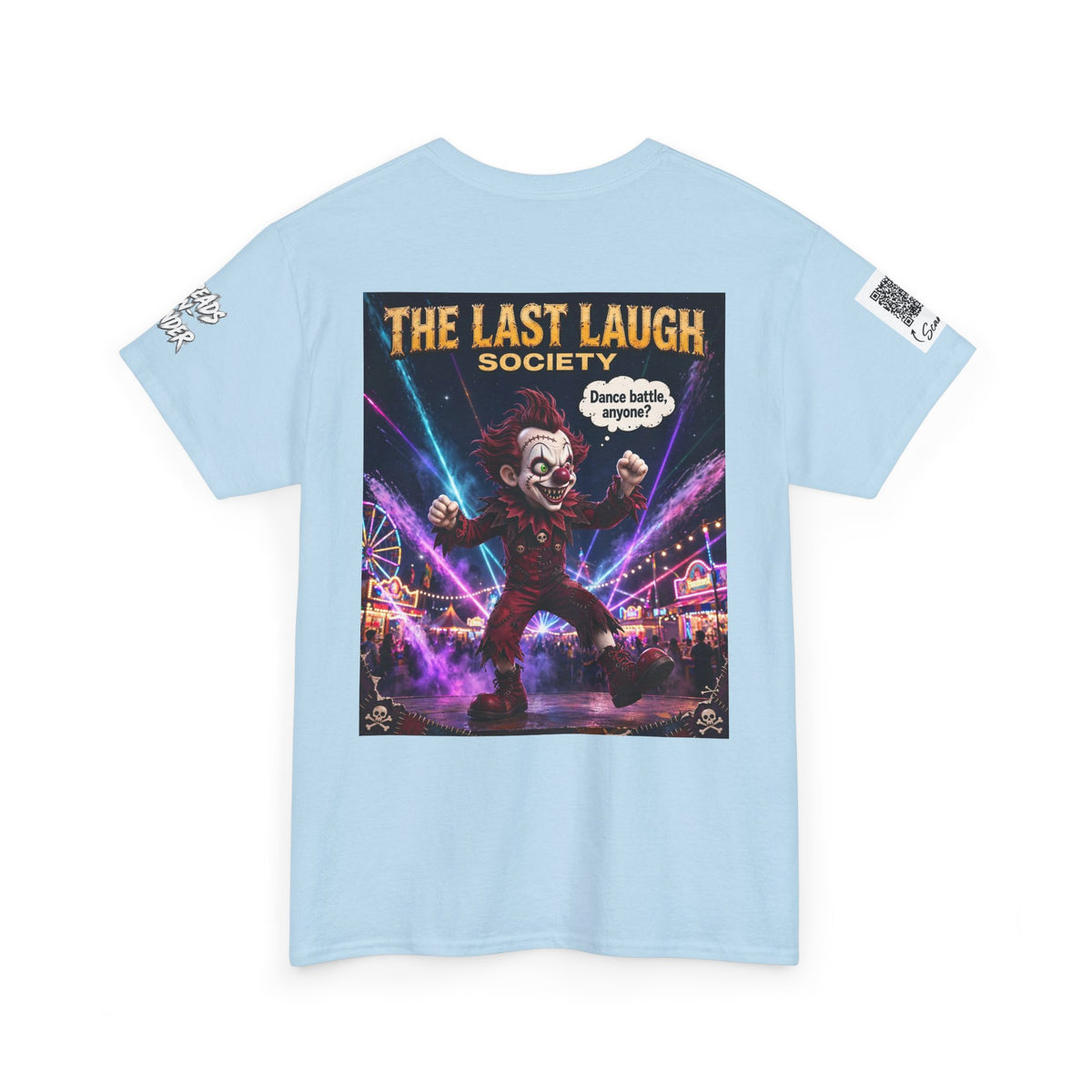 The Last Laugh Society Tee #107 — Carnival Clown Horror Graphic T-Shirt