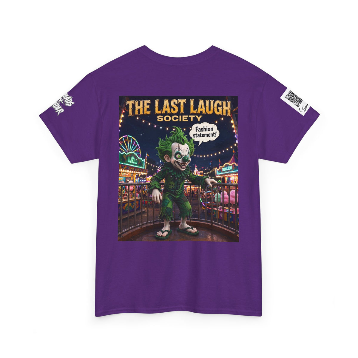 The Last Laugh Society Tee #141 — Carnival Clown Horror Graphic T-Shirt