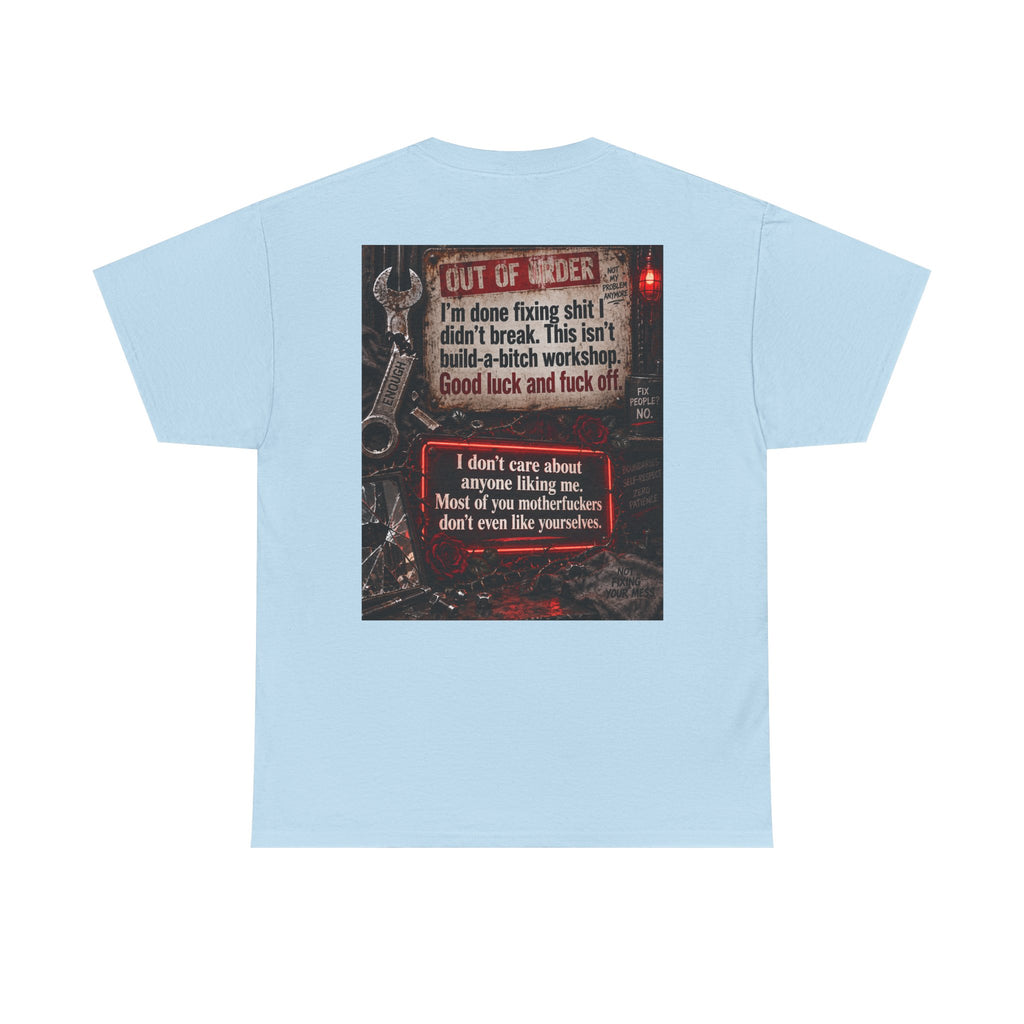 Mechanic Workshop T-Shirt — 'Out of Order' Funny Garage Repair Tee