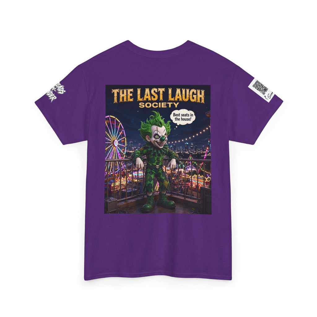 The Last Laugh Society Tee #154 — Carnival Clown Horror Graphic T-Shirt