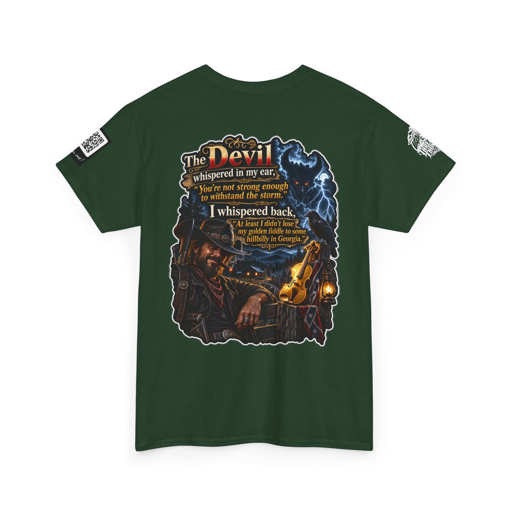 The Devil Whispered About the Storm — Georgia Hillbilly Back Graphic Tee