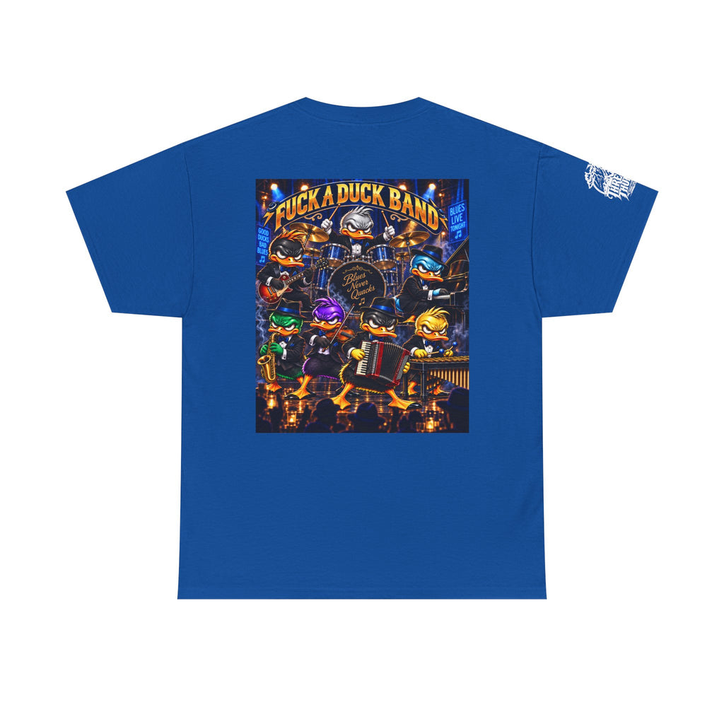 Blues, Tunes & Quacks — Duck Band Back Graphic Tee
