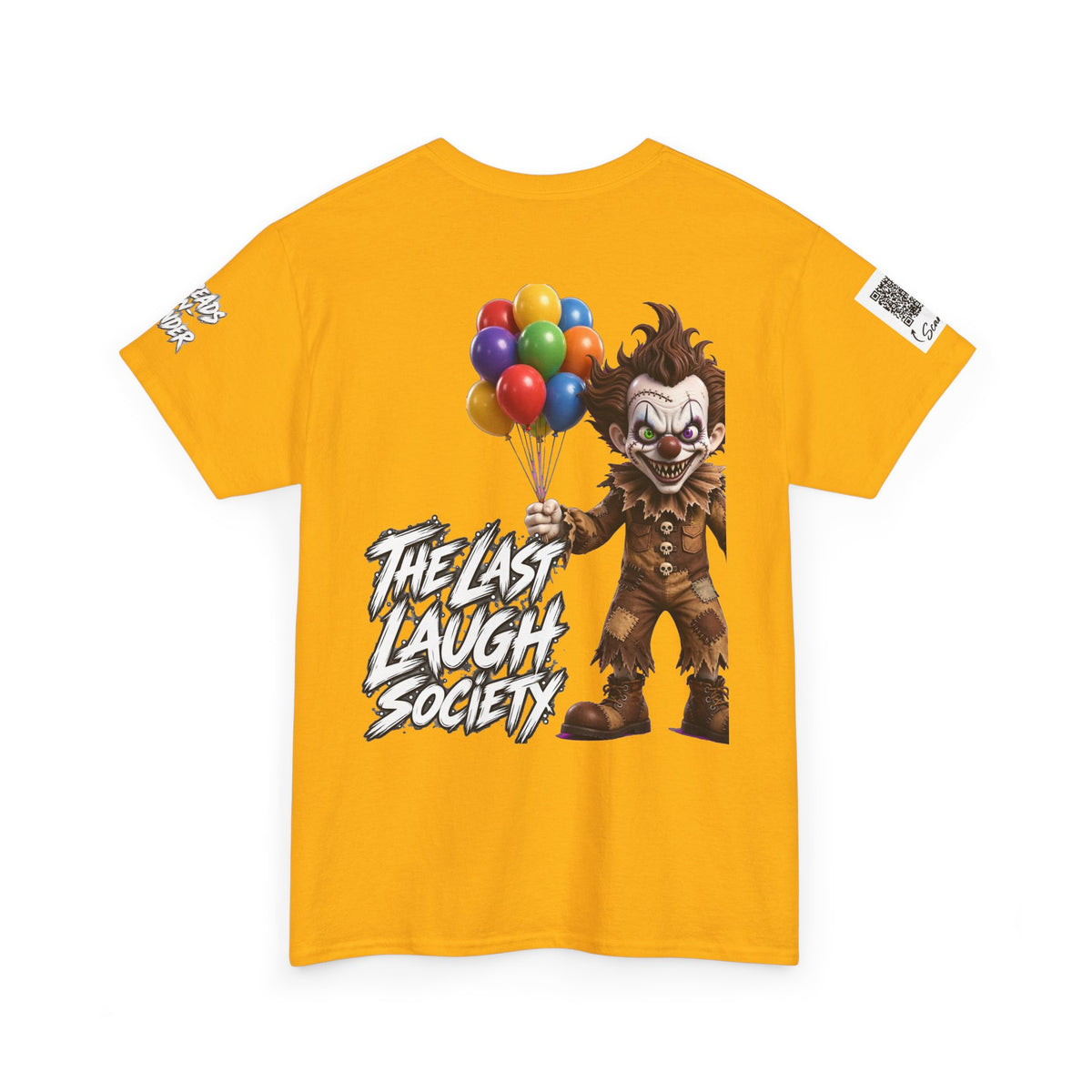 The Last Laugh Society Tee #120 — Carnival Clown Horror Graphic T-Shirt