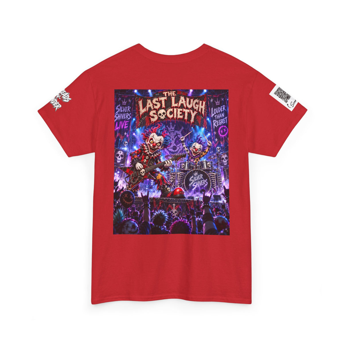 The Last Laugh Society Tee #123 — Carnival Clown Horror Graphic T-Shirt