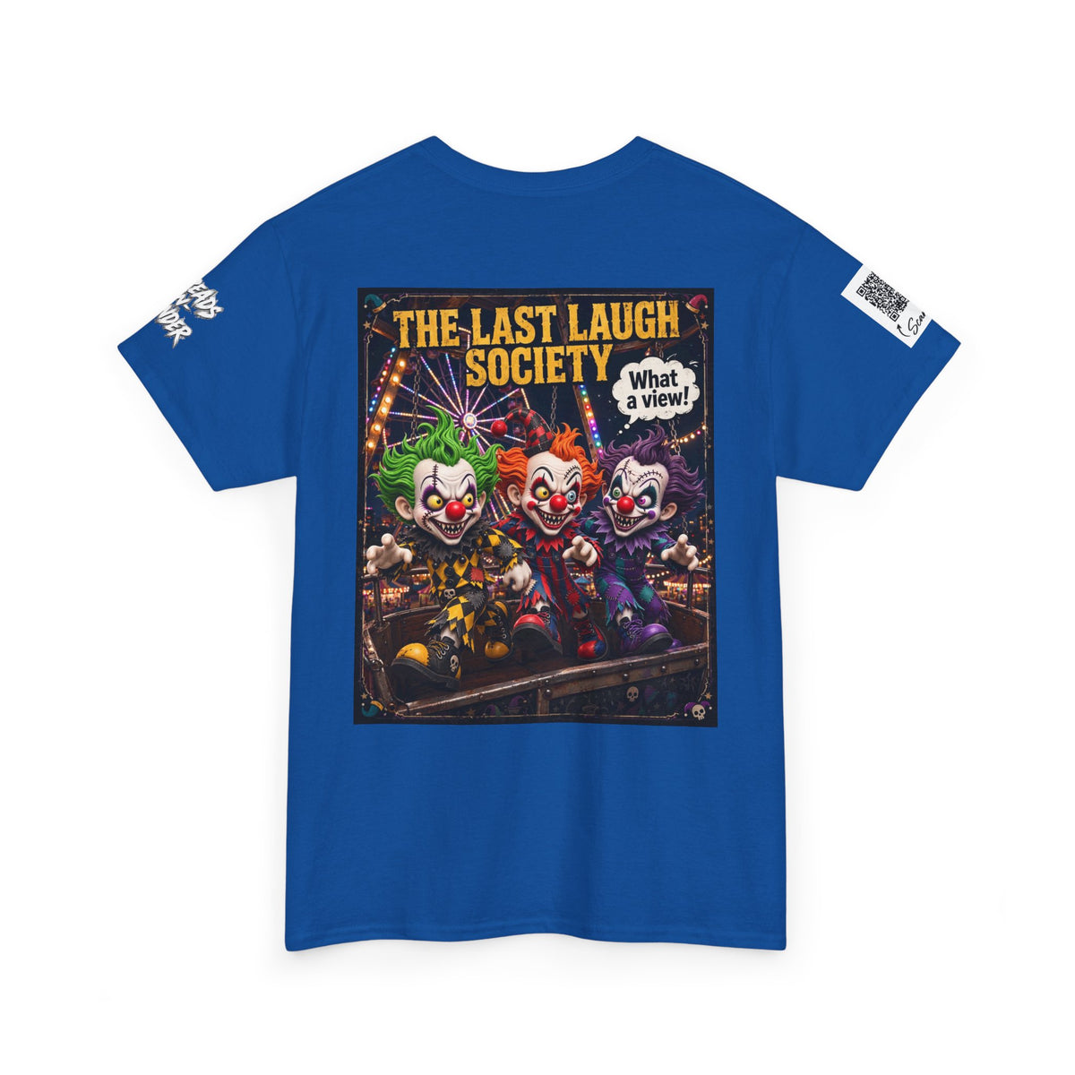 The Last Laugh Society Tee #143 — Carnival Clown Horror Graphic T-Shirt