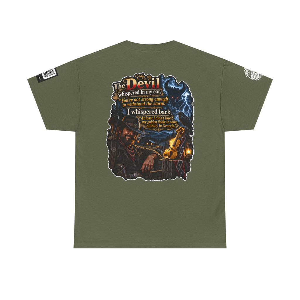 The Devil Whispered About the Storm — Georgia Hillbilly Back Graphic Tee