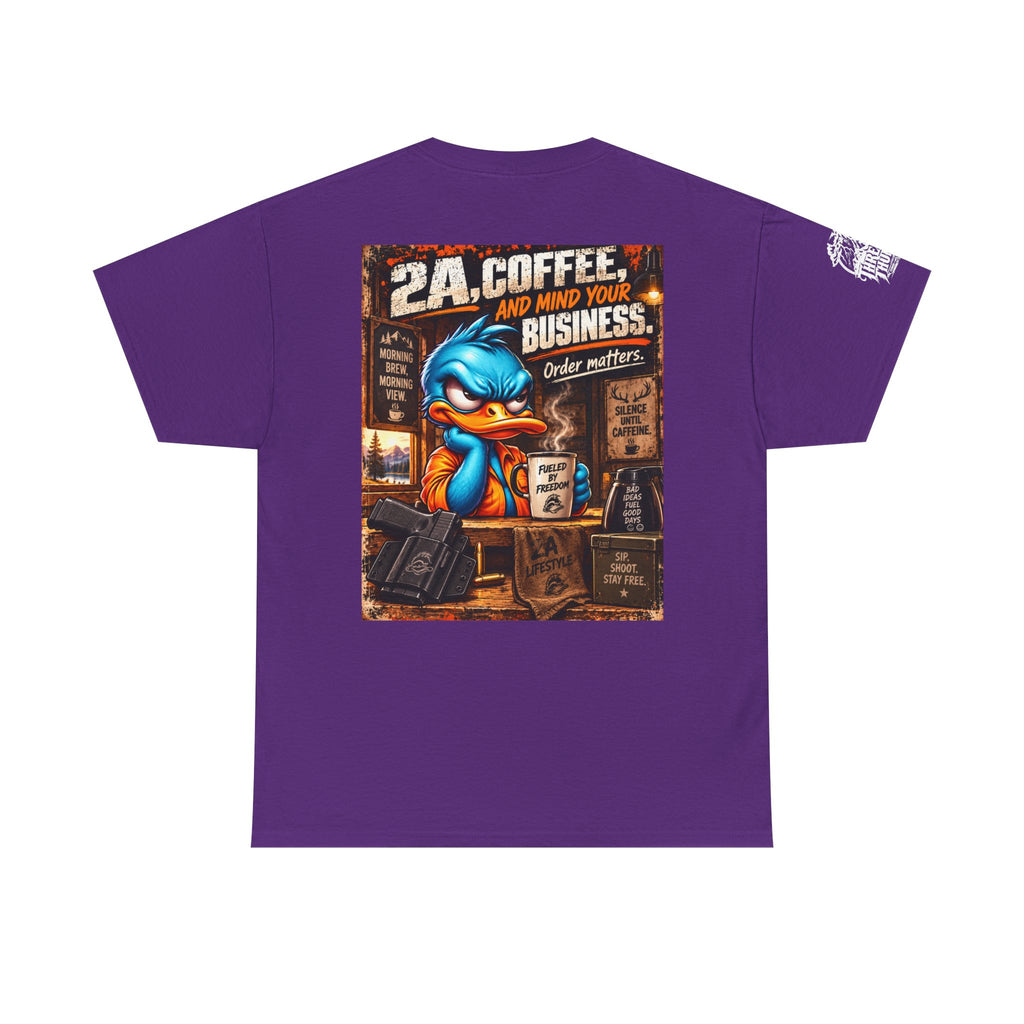 2A, Coffee, and Mind Your Business Back Graphic Tee