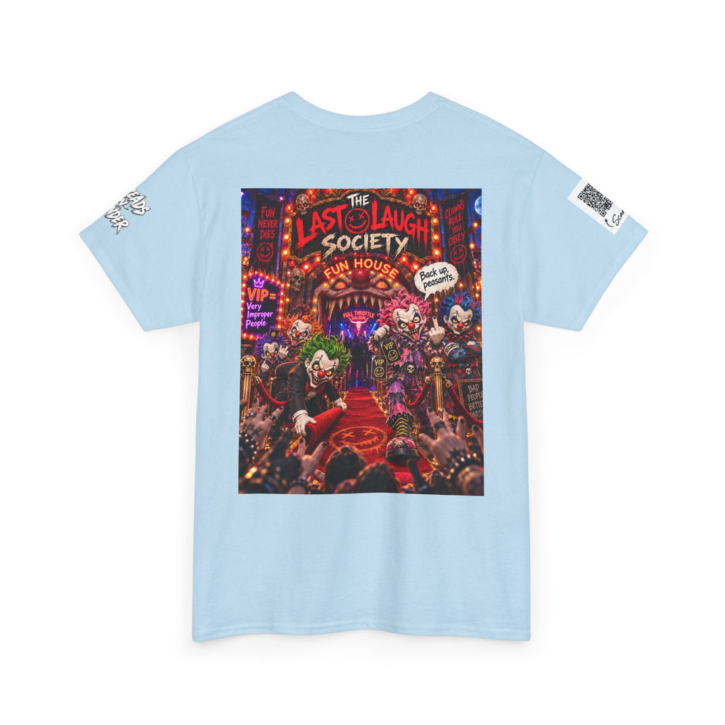 The Last Laugh Society Tee #148 — Carnival Clown Horror Graphic T-Shirt