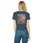 The Silver Shivers Band Classic Women's Cropped Raw Edge T-Shirt