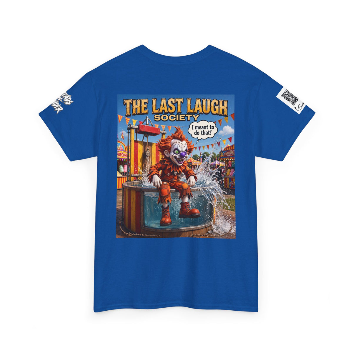 The Last Laugh Society Tee #166 — Carnival Clown Horror Graphic T-Shirt