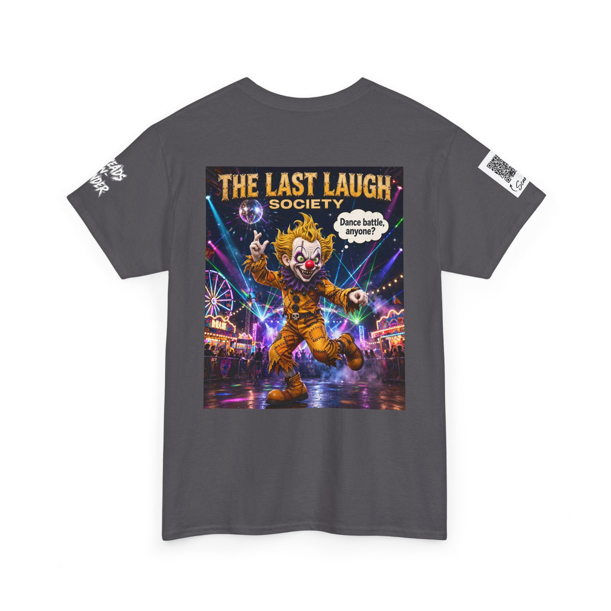 The Last Laugh Society Tee #152 — Carnival Clown Horror Graphic T-Shirt