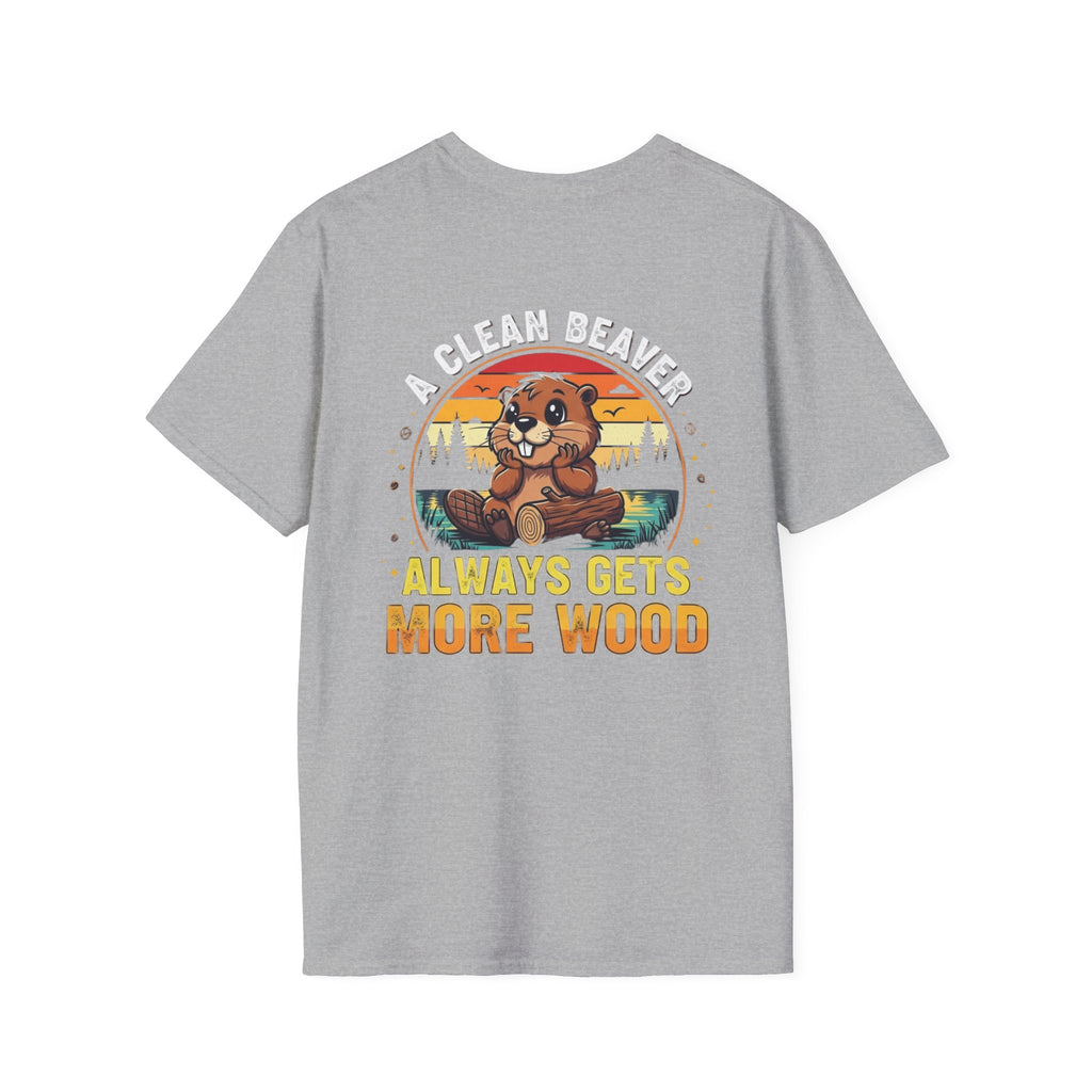 A Clean Beaver T-Shirt — "A Clean Beaver Always Gets More Wood" Retro Graphic Tee