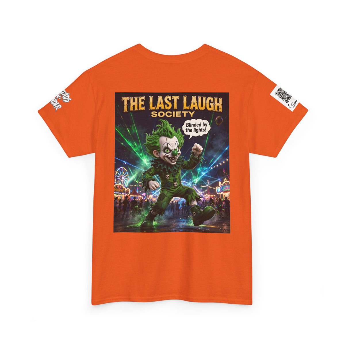 The Last Laugh Society Tee #165 — Carnival Clown Horror Graphic T-Shirt