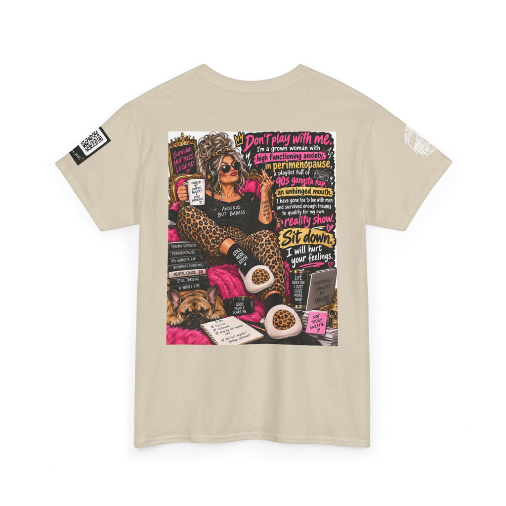 Grown Woman in Premenopause — 90s Gangsta Rap Back Graphic Tee