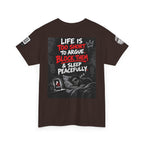 Life Is Too Short to Argue — Block Them & Sleep Back Graphic Tee