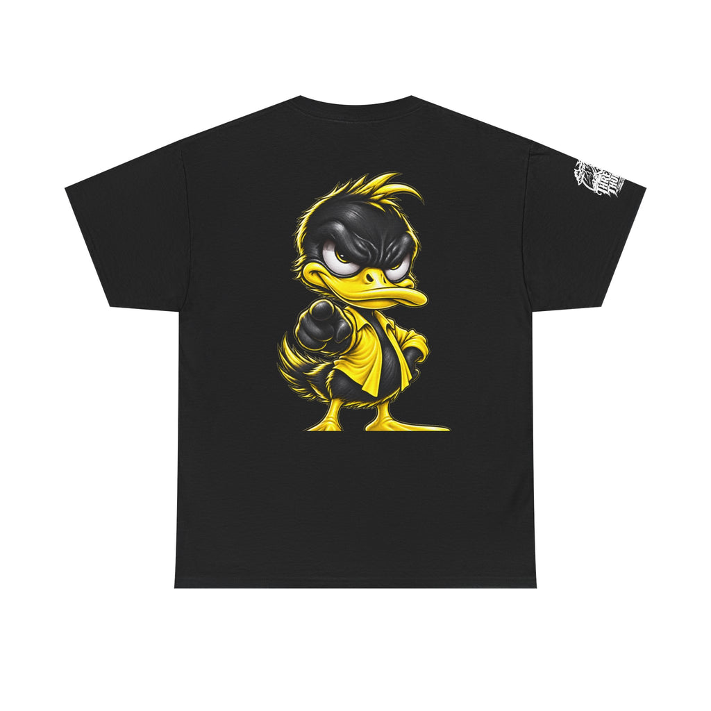 Yellow Rebel Duck Character Back Graphic Tee