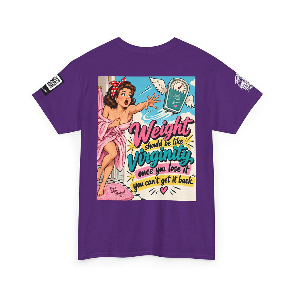Weight Is Like Virginity — Retro Pinup Back Graphic Tee