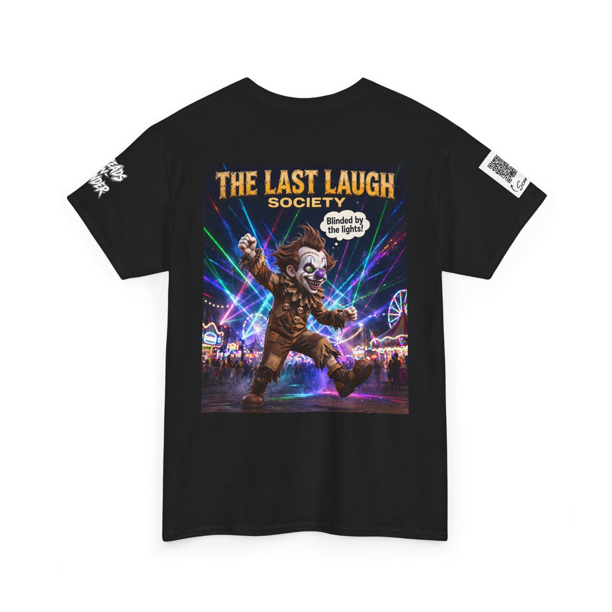 The Last Laugh Society Tee #103 — Carnival Clown Horror Graphic T-Shirt