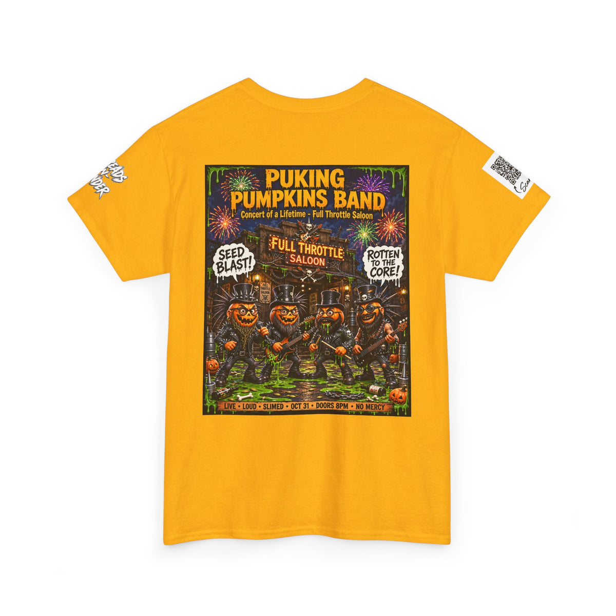 The Puking Pumpkins Band #6 — Concert of Life - Horror Graphic T-Shirt