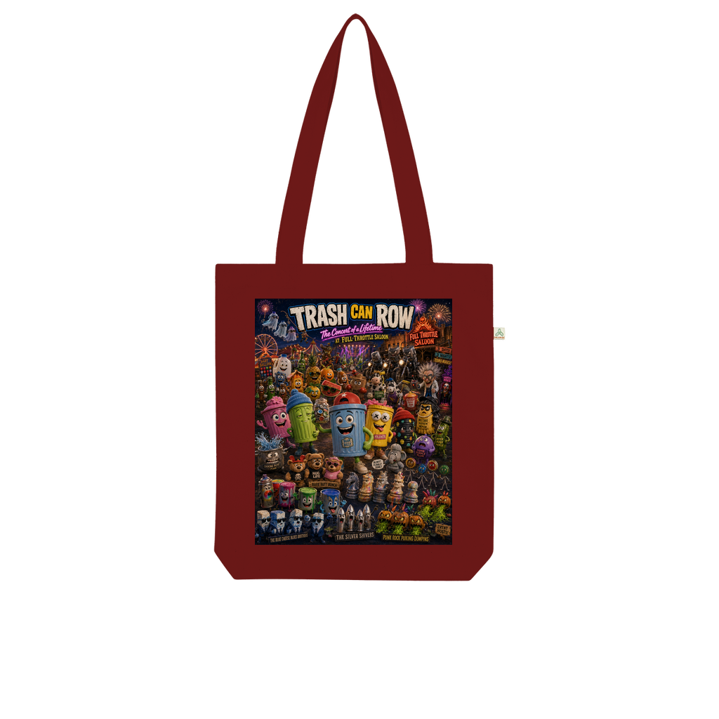 Trash Can Row CONCERT FOR A LIFETIME Organic Tote Bag