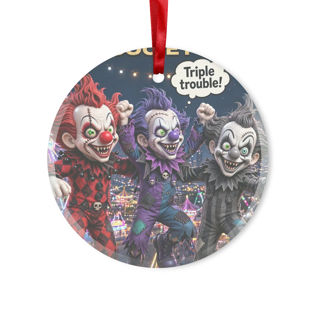 The Last Laugh Society Glass Hanging Ornament