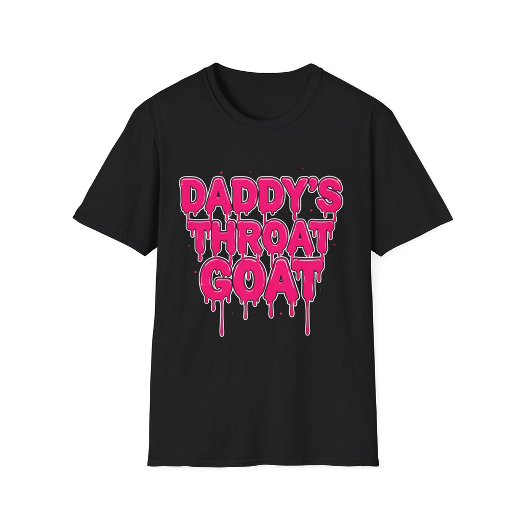 Graphic Tee — "Daddy's Throat" Drip Lettering Shirt