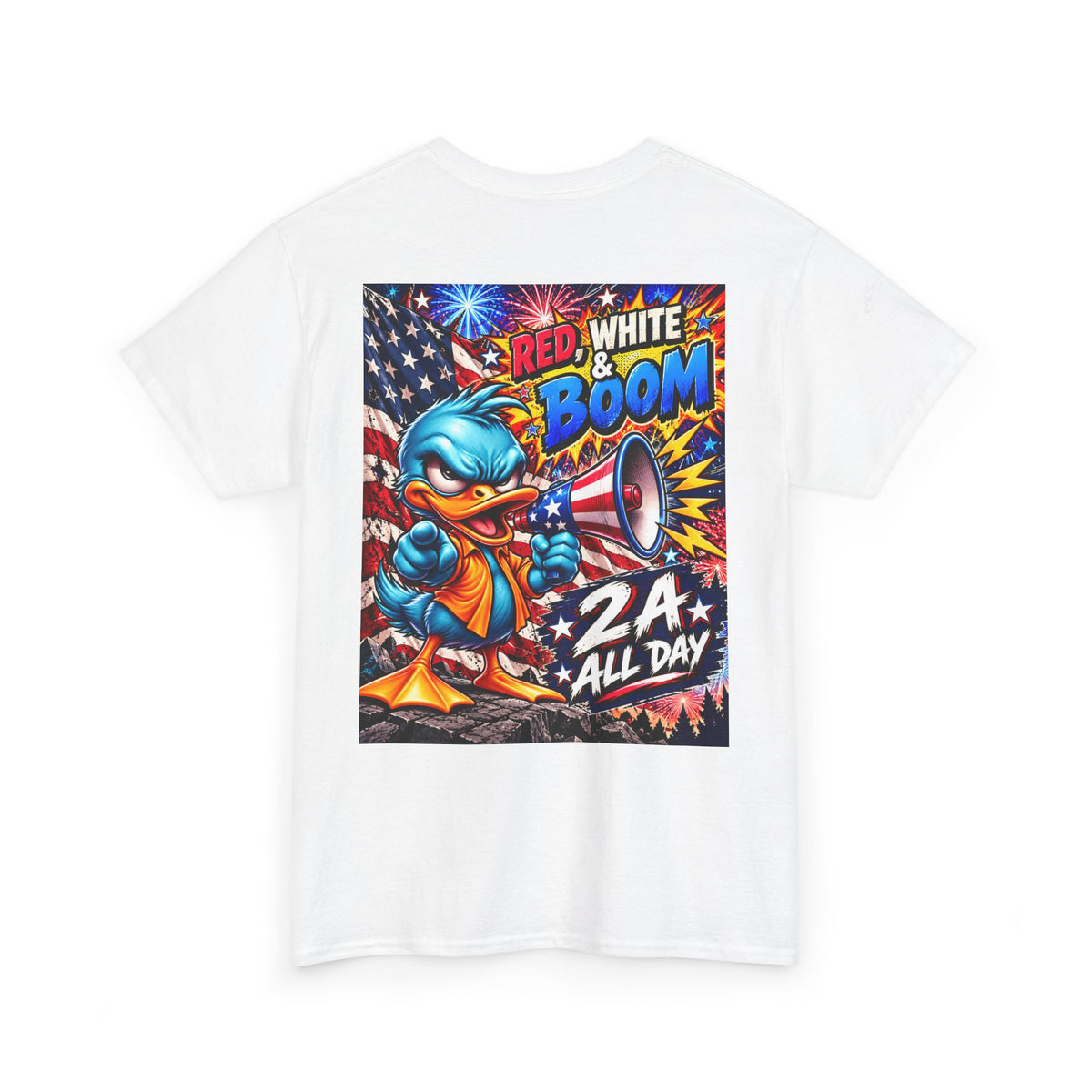 Red, White & Boom Patriotic Duck Back Graphic Tee