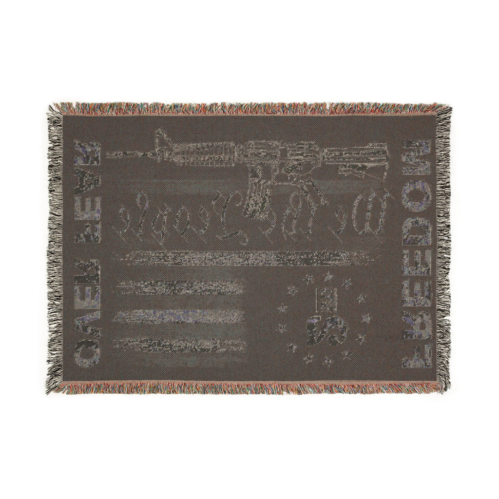 Freedom Over Fear Woven Blanket — "We The People" 2A Flag Throw