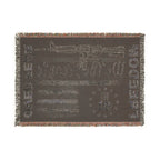 Freedom Over Fear Woven Blanket — "We The People" 2A Flag Throw