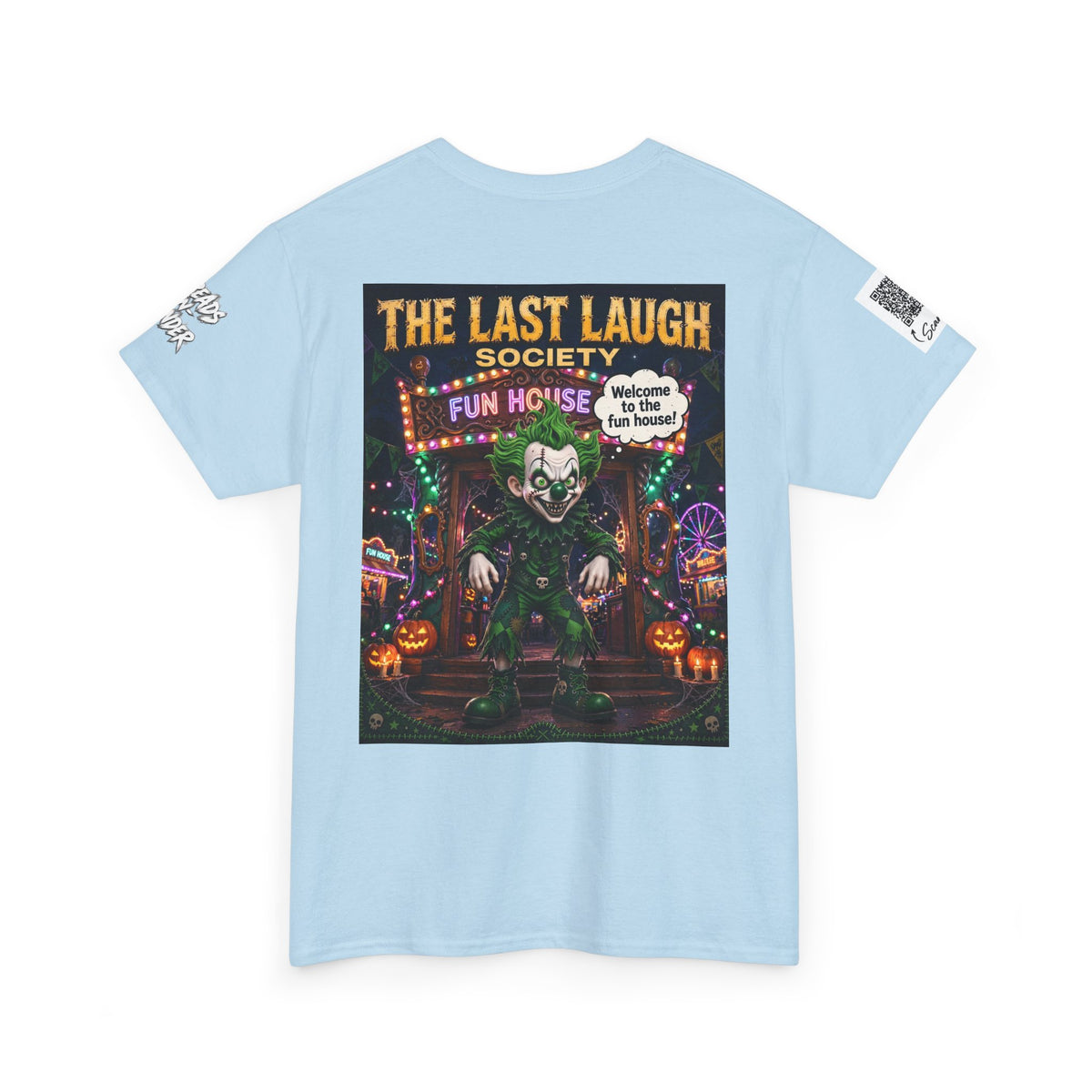 The Last Laugh Society Tee #161 — Carnival Clown Horror Graphic T-Shirt