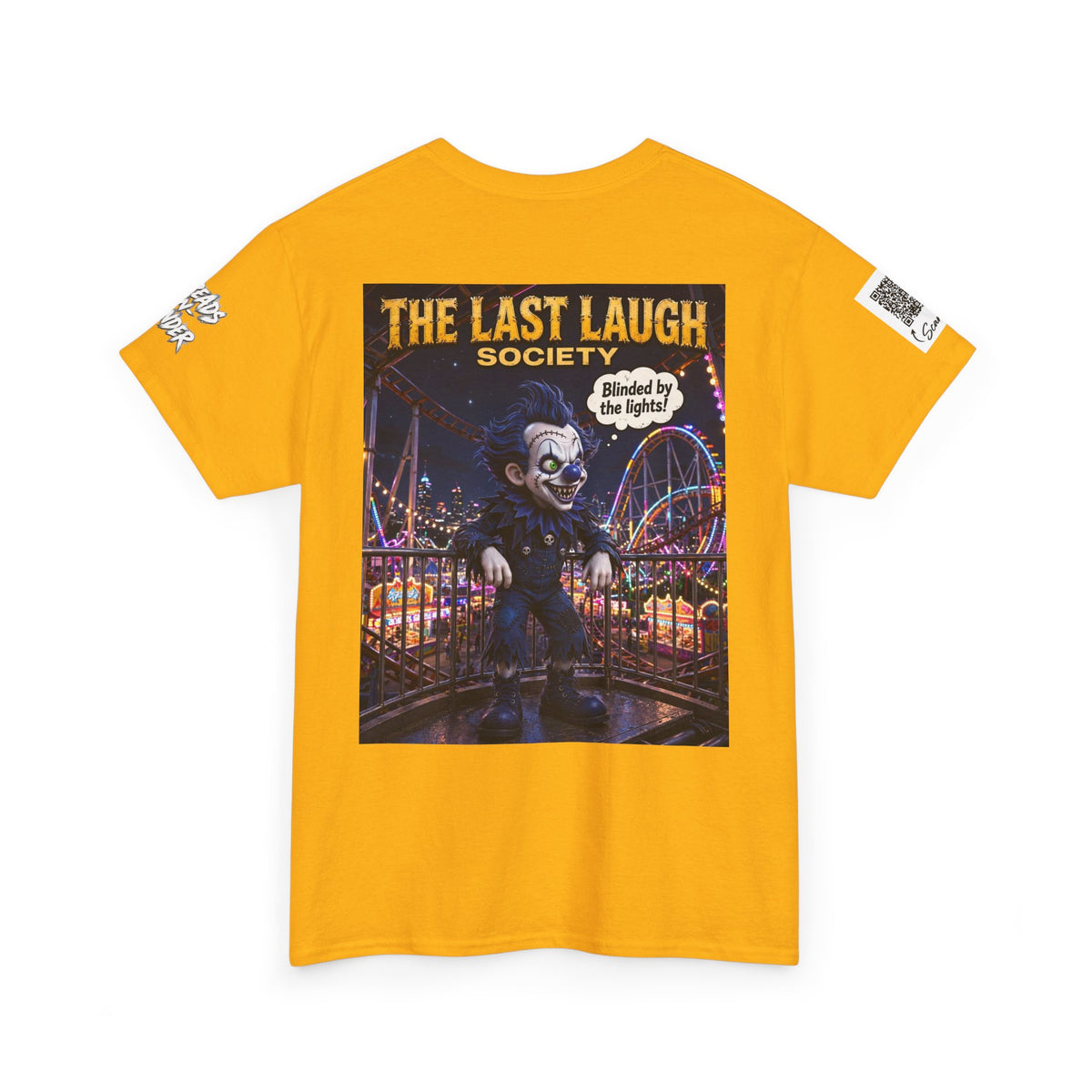 The Last Laugh Society Tee #106 — Carnival Clown Horror Graphic T-Shirt