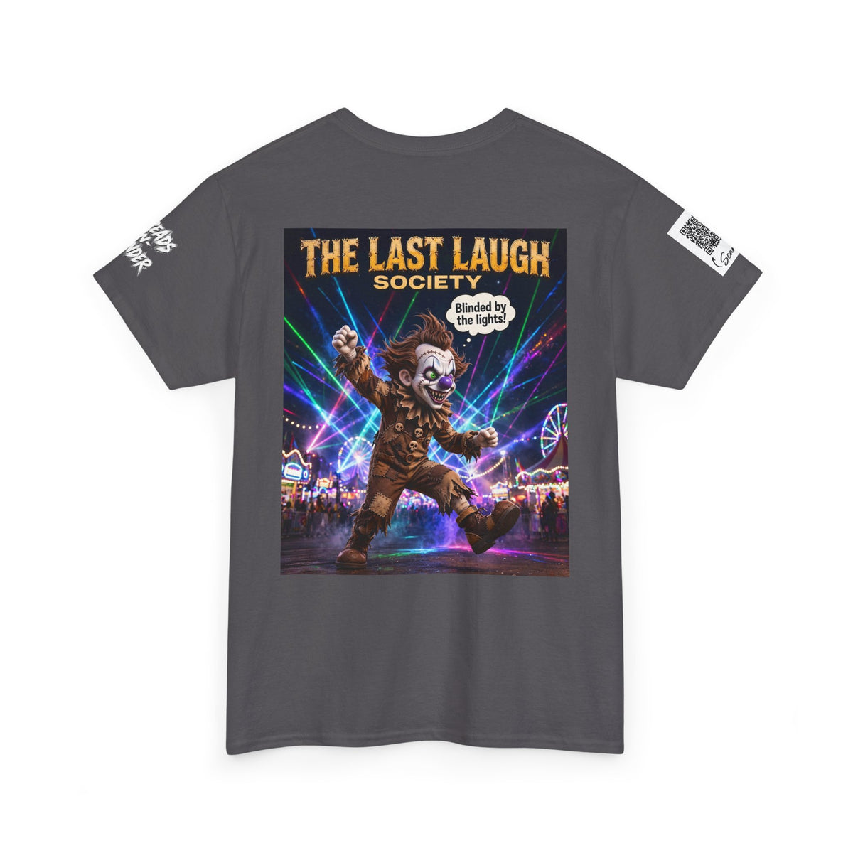 The Last Laugh Society Tee #103 — Carnival Clown Horror Graphic T-Shirt