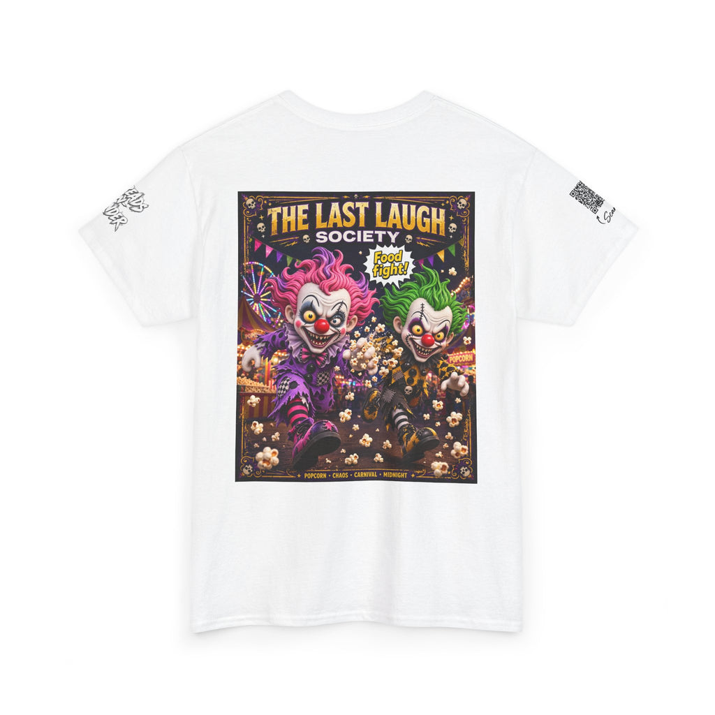 The Last Laugh Society Tee #132 — Carnival Clown Horror Graphic T-Shirt